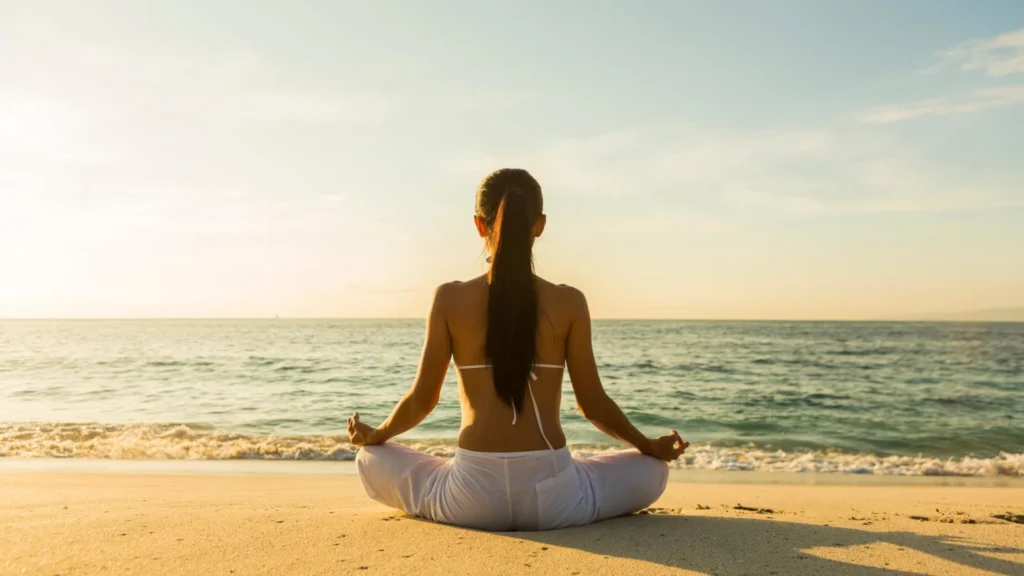 yoga at kelan beach