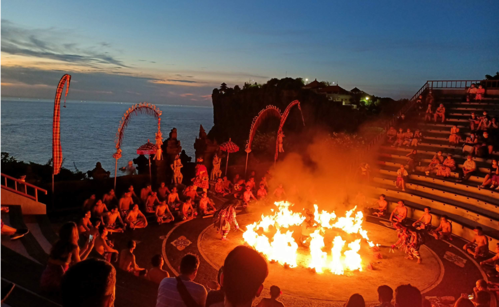 Kecak show at sunset