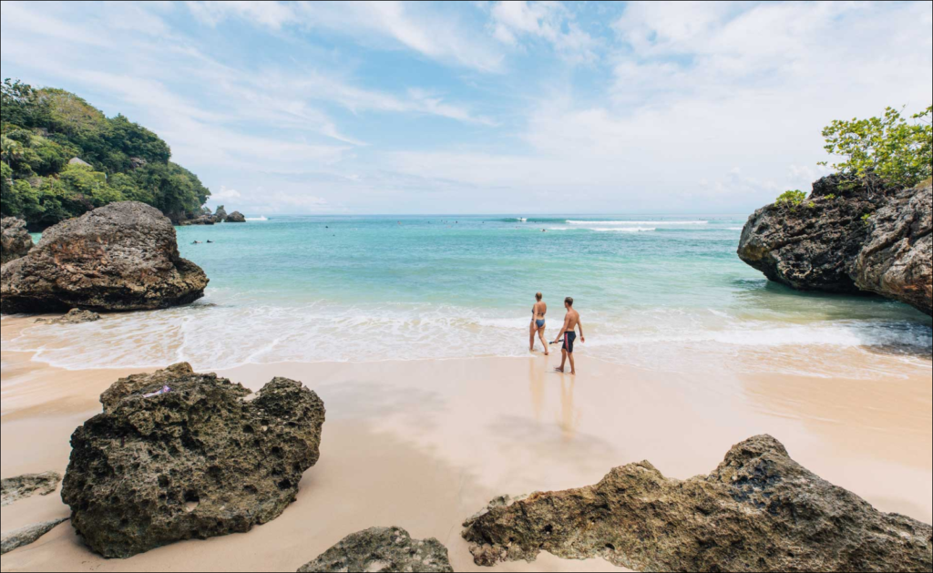 Best Beach In Uluwatu For Swimming: Padang Padang Beach