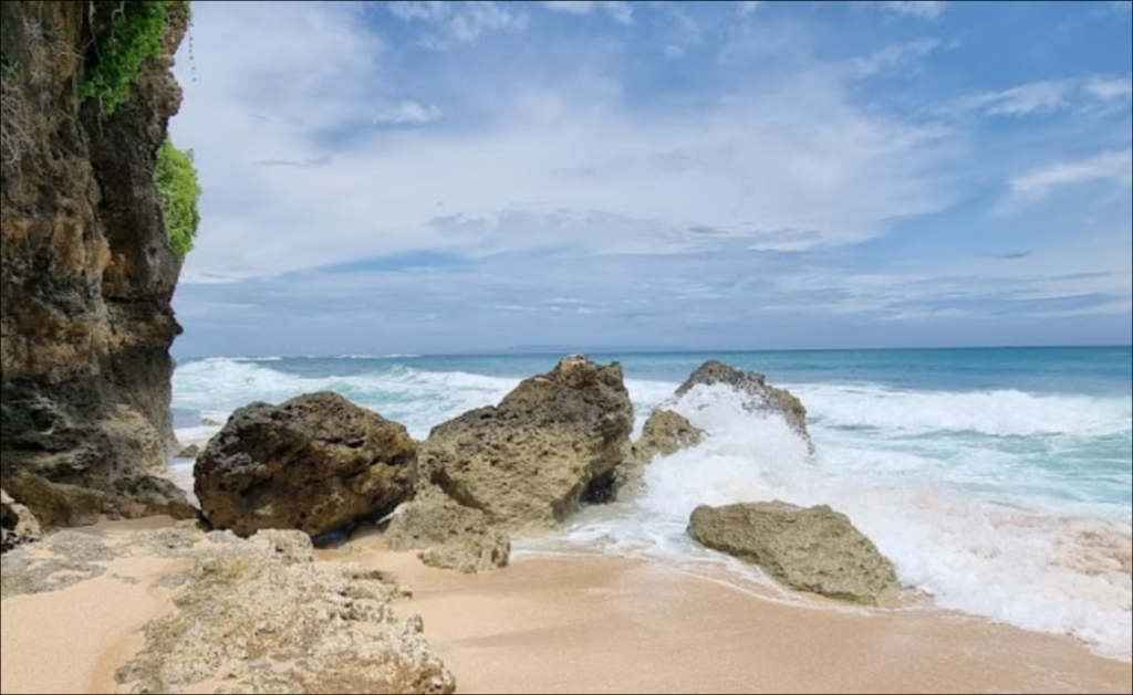 best beach in nusa dua: sawangan beach